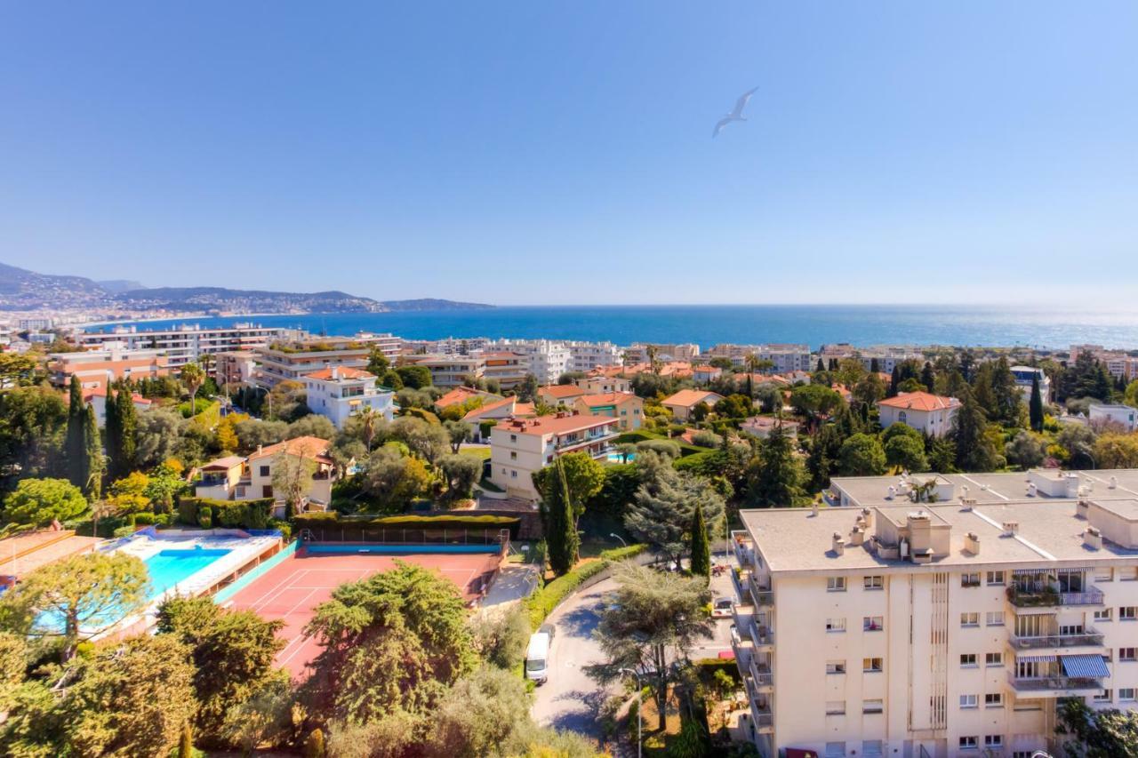 Ferienwohnung Confortable 3 Pieces Avec Superbe Vue Mer Nizza Exterior foto