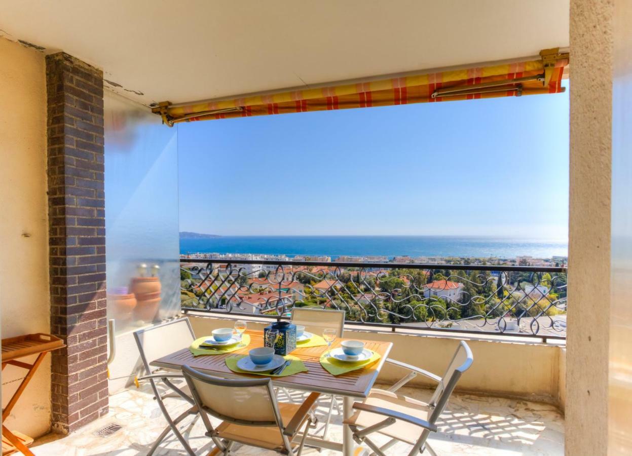 Ferienwohnung Confortable 3 Pieces Avec Superbe Vue Mer Nizza Exterior foto