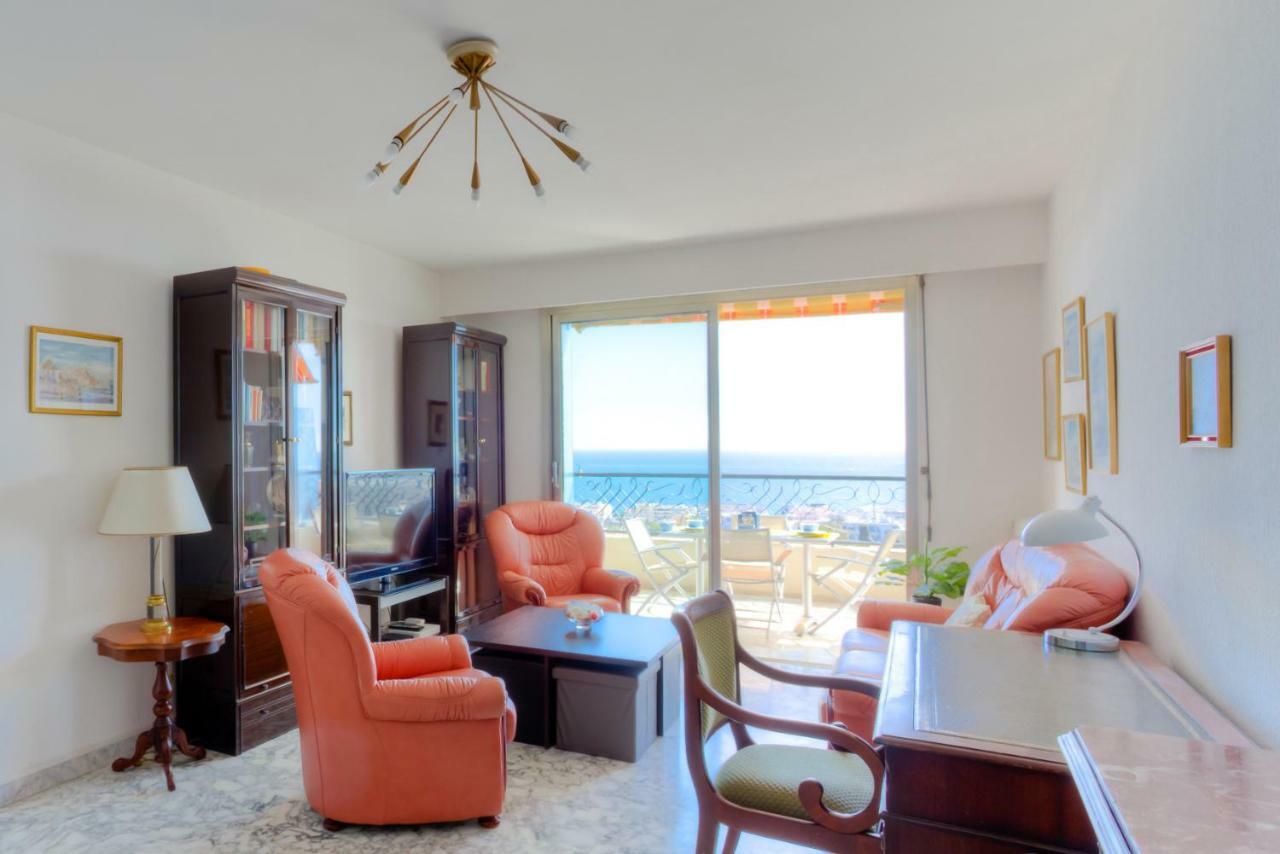 Ferienwohnung Confortable 3 Pieces Avec Superbe Vue Mer Nizza Exterior foto