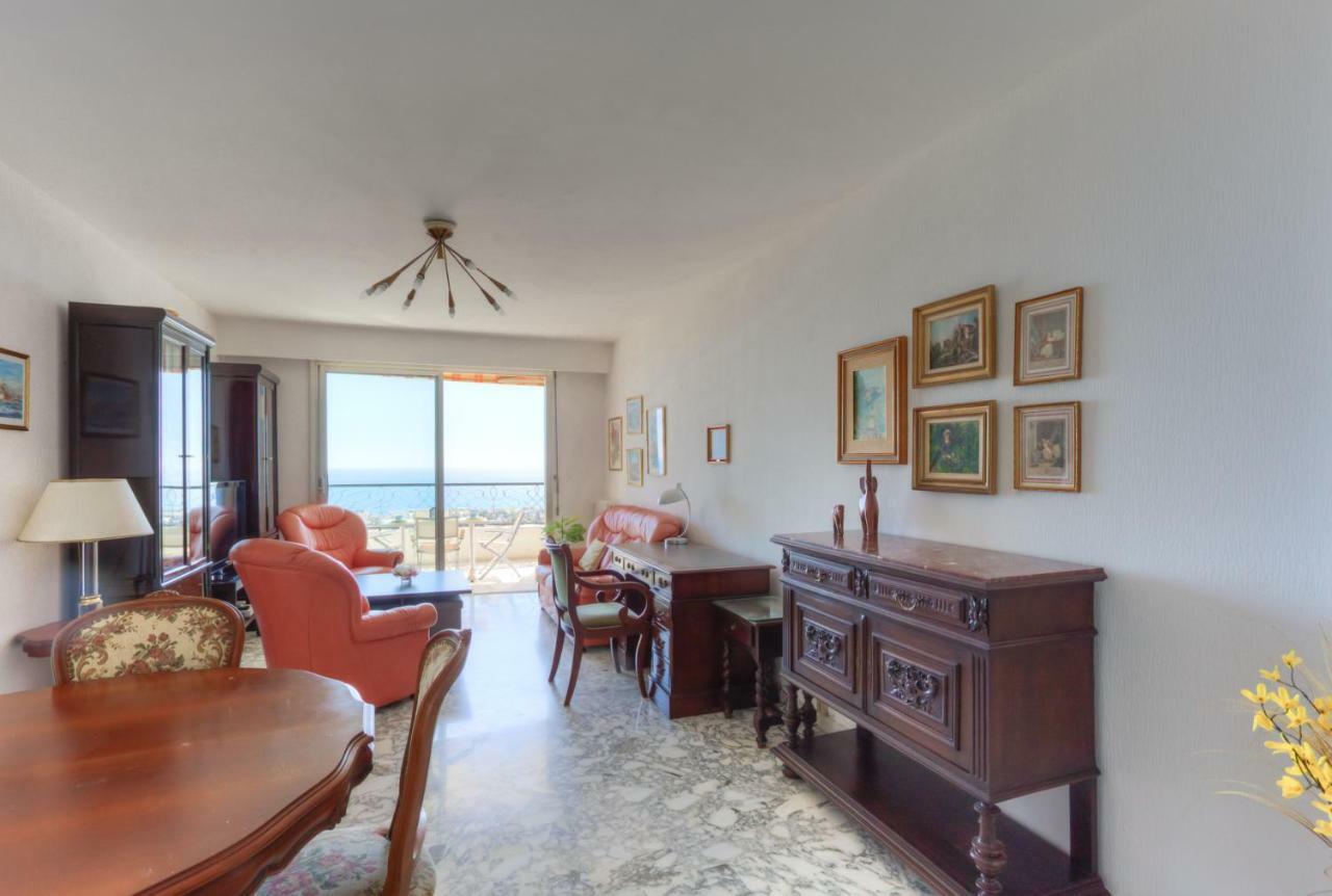 Ferienwohnung Confortable 3 Pieces Avec Superbe Vue Mer Nizza Exterior foto