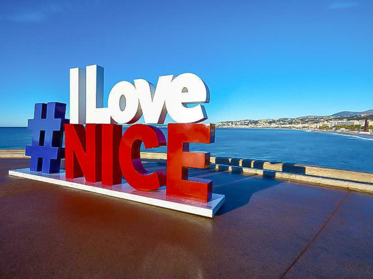 Ferienwohnung Confortable 3 Pieces Avec Superbe Vue Mer Nizza Exterior foto
